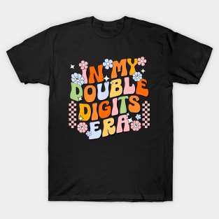 In My Double Digits Era Retro 10 Year Old 10th Birthday Girl T-Shirt